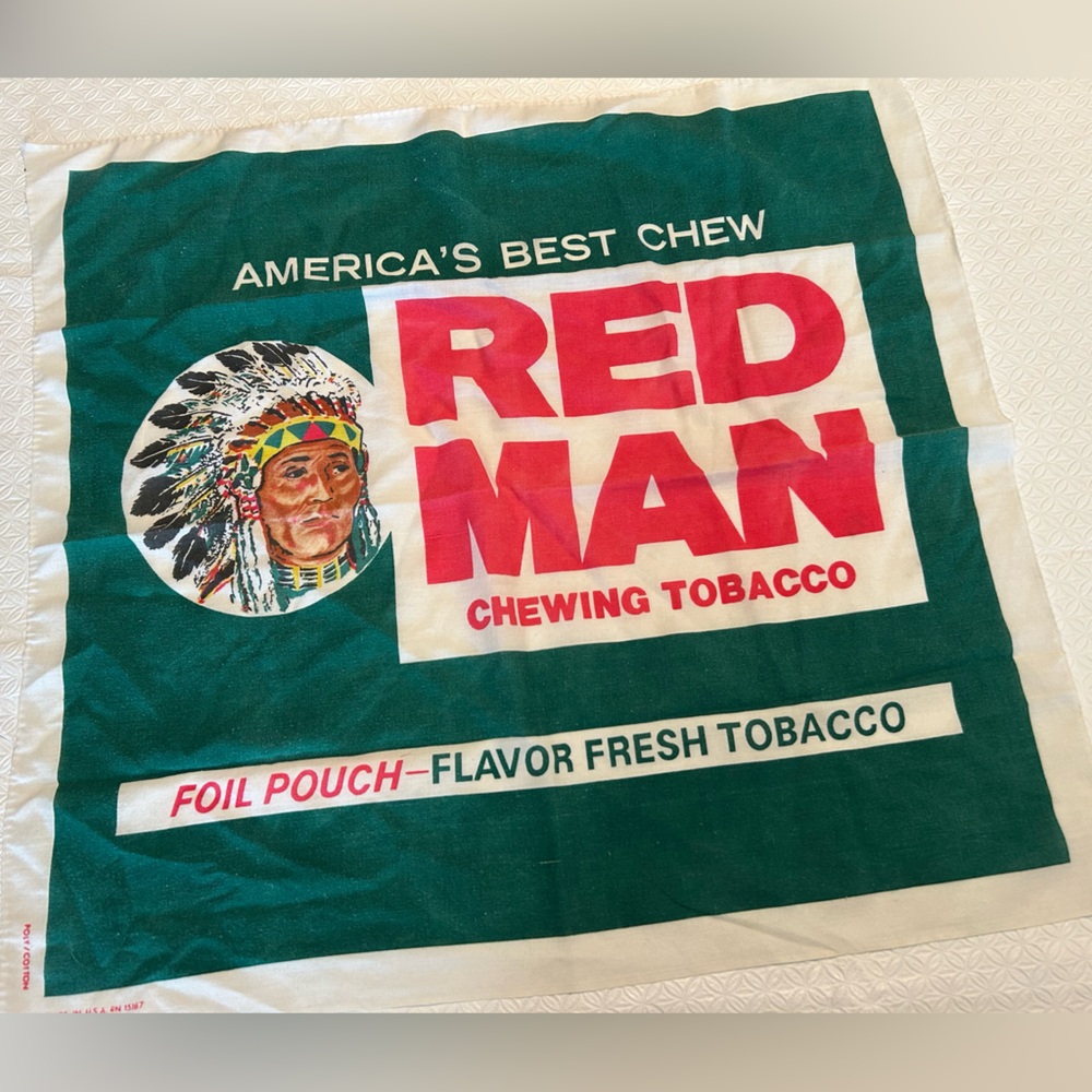 Vintage Red Man Chewing Tobacco Hankerchief